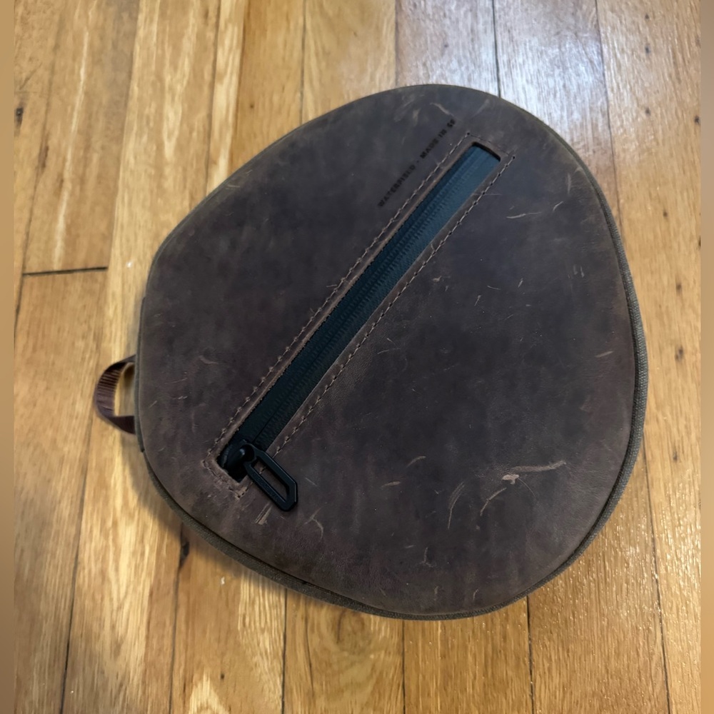 Waterfield Designs Airpod Max case Leather Waxed Canvas